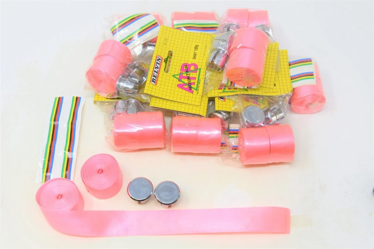 Wholesale Job Lot 10 X Sets Pink Racing Bike Fixie Drop Handlebar Tape & Plugs