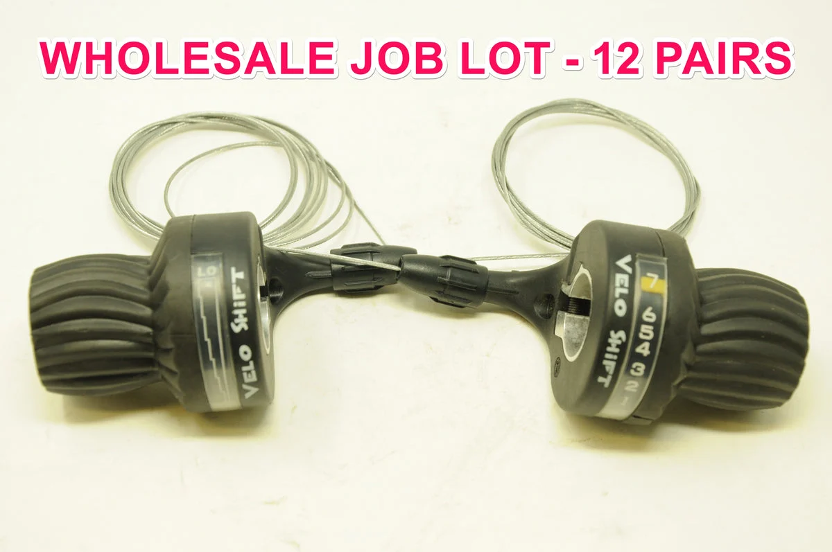 WHOLESALE JOB LOT 12 PAIRS SHIMANO COMPATIBLE 21 SPEED TWIST GRIP INDEX SHIFTERS