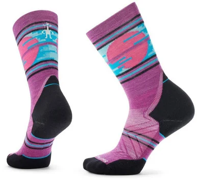 Women's Trail Run Targeted Cushion Sunset Trail Crew Socks