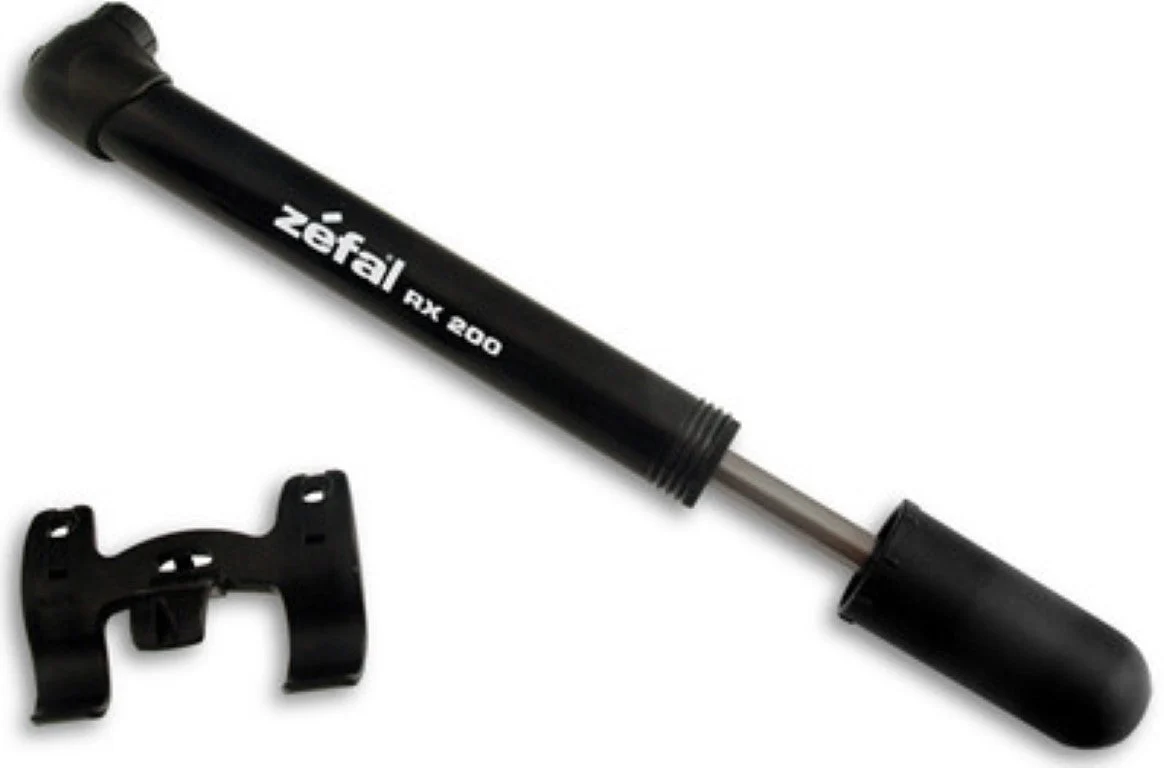 ZEFAL RX200 Mini Pump Reversible Valve Fits All Bikes 225mm Long plus Mounting Bracket