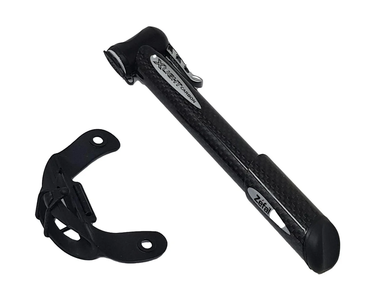 ZEFAL X-LIGHT Carbon 165mm Bicycle Bike Mini Pump Turn Lock System Ultra Lightweight With Mounting Clip